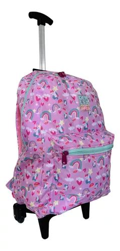 Mochila Juvenil Feminina Rodinhas Rosa Unicórnio Resistente MercadoLivre