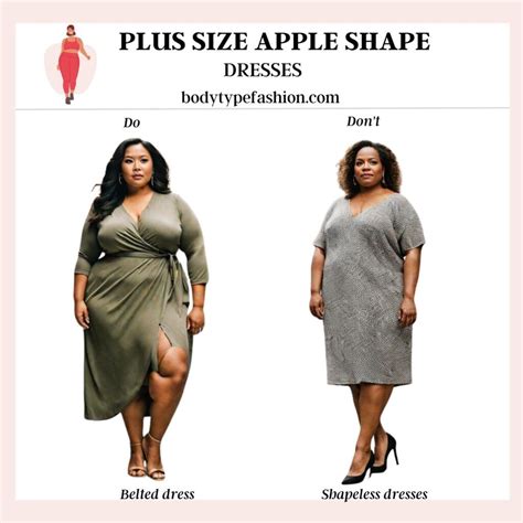 Belted Dress In 2024 Plus Size Body Shapes Apple Body Shape Clothes Apple Body Shape Outfits