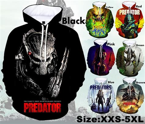 2023 New Predator Unisex 3d men hoodies Size:100-7XL | Wish