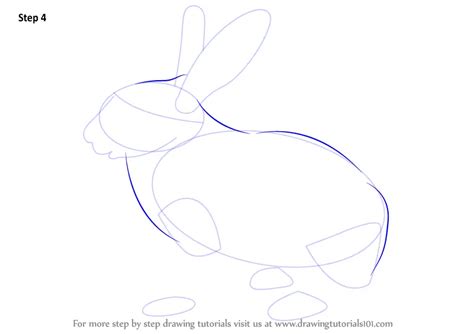 Step by Step How to Draw a Rabbit : DrawingTutorials101.com