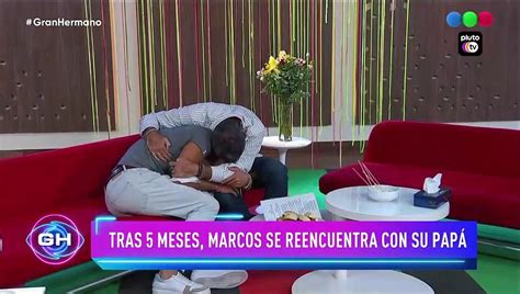 EMOCIÓN PURA Así fue el encuentro entre Marcos y su papá en la casa de