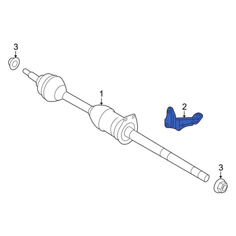 Ford Oe G Z K A Front Cv Axle Shaft Carrier Bearing Bracket