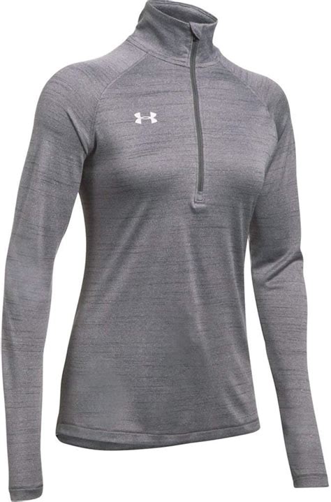 Amazon Under Armour Stripe Tech Zip Top Women S