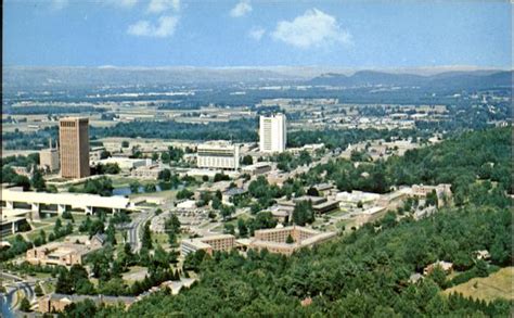 Aerial View University Of Massachusetts Amherst Ma