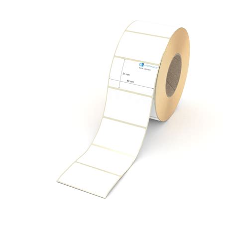 etiketten shop Etikett 83 x 51 mm Thermopapier weiß permanent