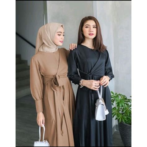 Dr Sahna Maxi Baju Dress Gamis Wanita Syari Busana Muslim Terbaru