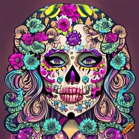 Sugar Skull Beauty Art On Craiyon