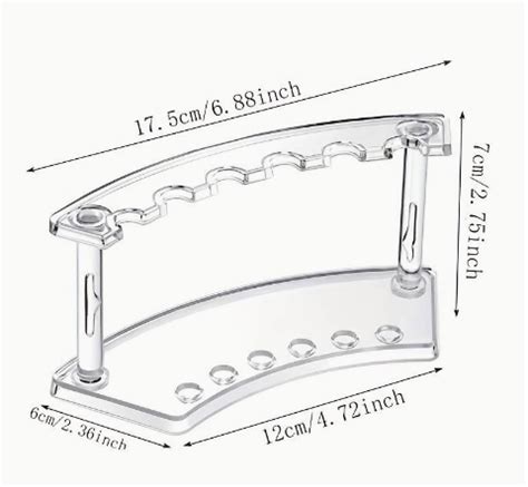 Pc Clear Acrylic Pen Holder Plastic Pen Holder Display Stand Slots