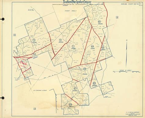 Angelina County Timberlands Map 11 | The History Center