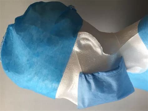 Kit Gorros Y Batas Curamex 40 Grs Azul Envío Gratis