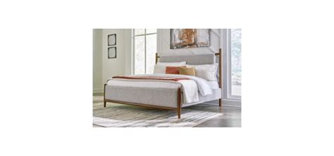 Ashley Lyncott Queen Upholstered Panel Bed City Liqs