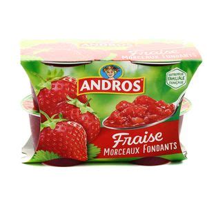 Achat Vente Promotion Andros Délice de fraise en morceaux 4x100g