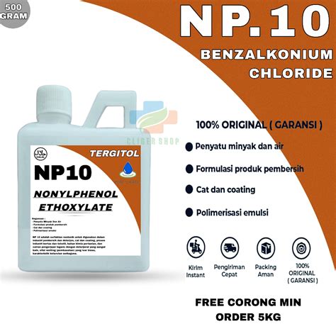 Jual Np Murni Tergitol Nonyphenol Ethoxylate Surfactant Emulsifer