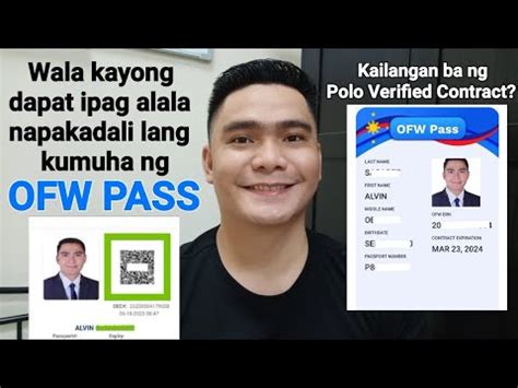 Paano Kumuha Ng Ofw Pass Tutorial Dmw Mobile App Oec Qr Code