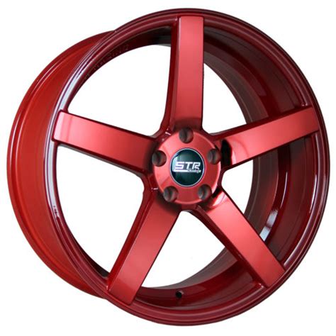 STR 607 Neon Red Rim By STR Racing Wheels Wheel Size 20x10 5