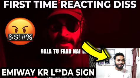 FIRST TIME REACTION On Emiway Bantai Diss KR L DA Sign Krsnavsemiway