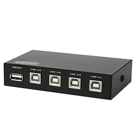 Wrea 4 Ports Usb 2 0 Manual Sharing Switch Switcher Adapter Box Hub Usb Peripheral Switcher