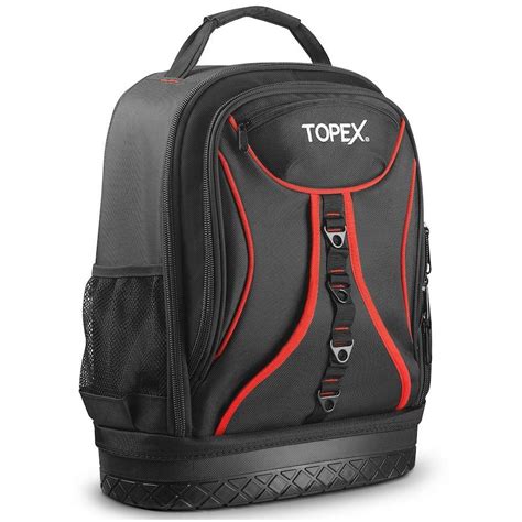 Topex 18 Inch Tool Backpack 21 Pockets Inside And Outside Tool