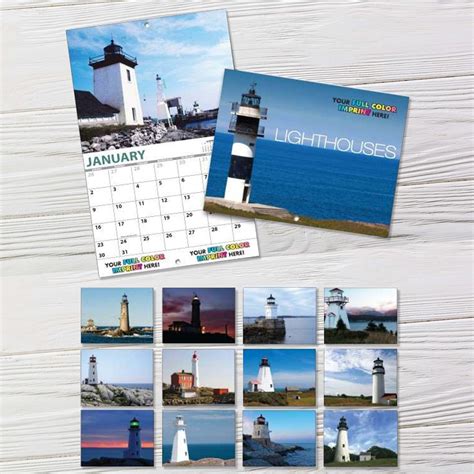 18 Great Lakes Lighthouses Wall Calendar 12