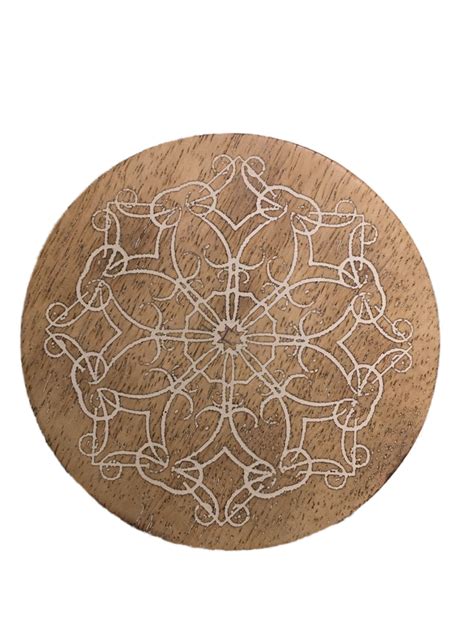 Round Brown Engraving Wooden Coaster For Restaurant At Rs 150set In