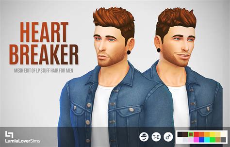 My Sims 4 Blog Lumialover Sims Lp Stuff Heart Breaker Mesh Edit For Males