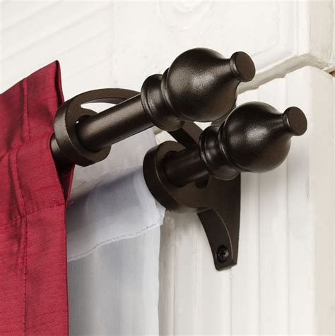 Brass Cafe Curtain Rod Brackets | Home Design Ideas