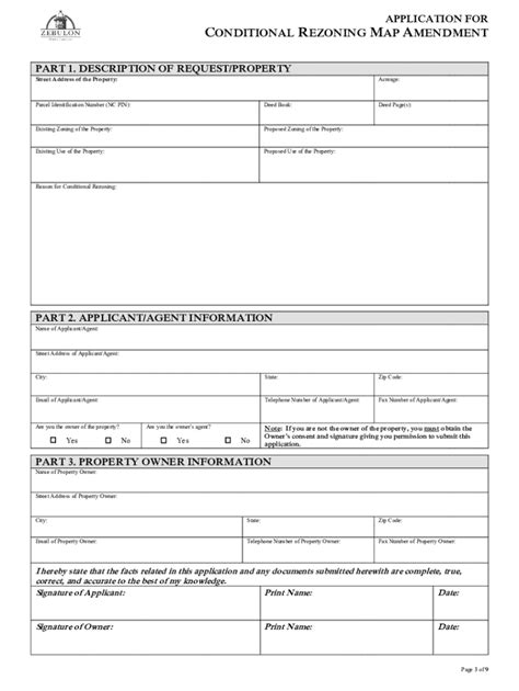 Fillable Online Conditional Rezoning Map Amendment Fax Email Print