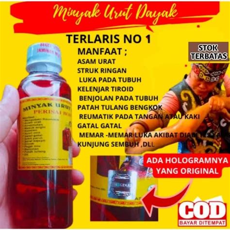 Jual Minyak Dayak Minyak Urut Dayak Kalimantan 250ml Original Shopee Indonesia