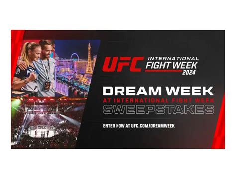 Ufc Sweepstakes 2024 Ultimate Fighting Championship Dream Week