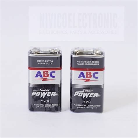 Jual Baterai Kotak Abc Super Power V Shopee Indonesia