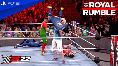 Wwe K Football Royal Rumble Match Ps K Youtube