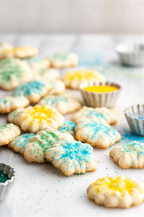 Buttery Vegan Spritz Cookies Recipe Jessica In The Kitchen