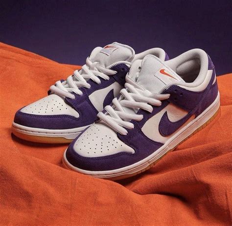 Nike Sb Dunk Low Pro Iso Orange Label Court Purple Suede On Carousell