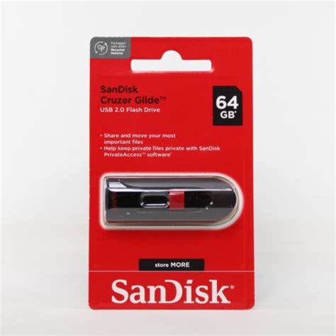 Sandisk Cruzer Glide Usb Flash Drive Gb Black Red Sdcz G A