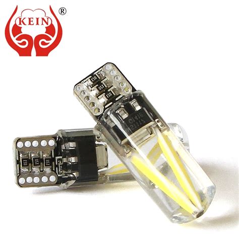 Kein Pcs Canbus T Led W W Bulb Silicone Cob Car Parking Tail