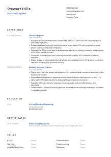 Structural Engineer Cv Example