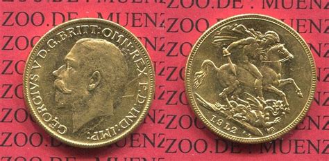 England Great Britain UK Australien Sovereign Goldmünze 1912 M England