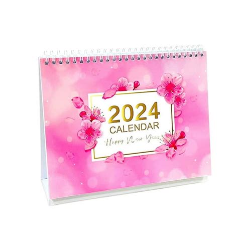 Jeashchat Small Desk Calendar 2024 Monthly Desktop Calendar Standing