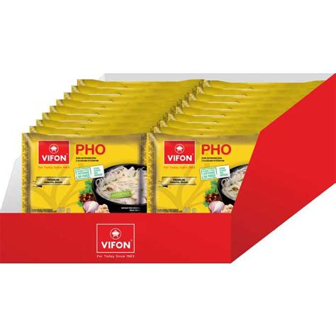 Karton Zup 18 Sztuk PHO Tradycyjna Zupa Wietnamska Vifon 60 G