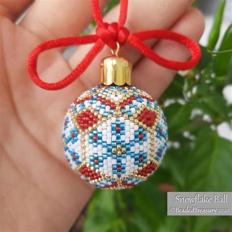 Fabulous Beaded Christmas Ball Ornament Tutorials The Beading Gem