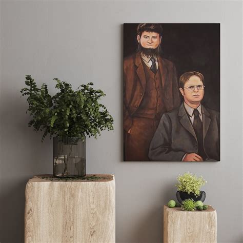 Dwight Schrute Mose Schrute Canvas Portrait The Office Poster Print