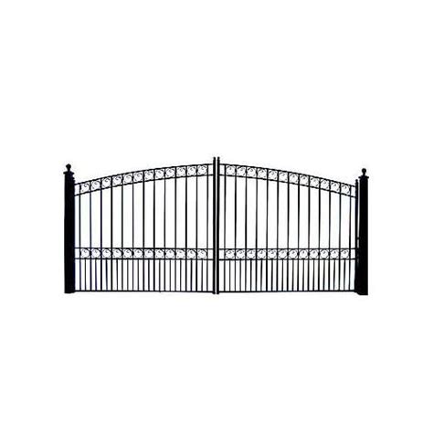 Aleko Steel Dual Swing Driveway Gate Paris Style 18 X 6 Ft