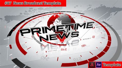 87 News Broadcast Template For After Effects Enzeefx