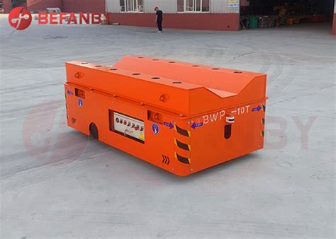 Steel Electric Trackless Transfer Cart Precast Concrete Workshop Using