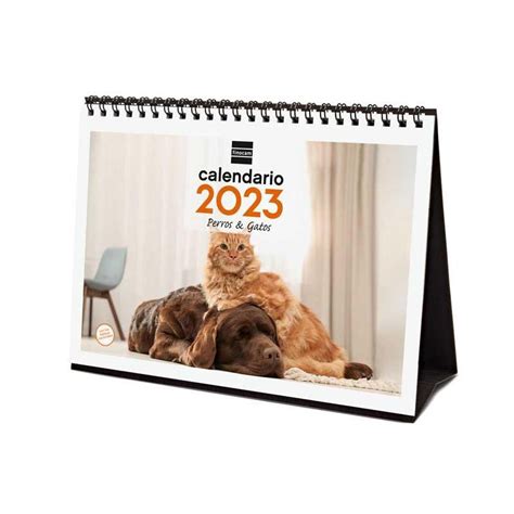 Calendario Sobremesa Finocam Im Genes Perros Y Gatos Castellano