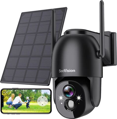 SeeVision Cámaras de seguridad solares inalámbricas para exteriores