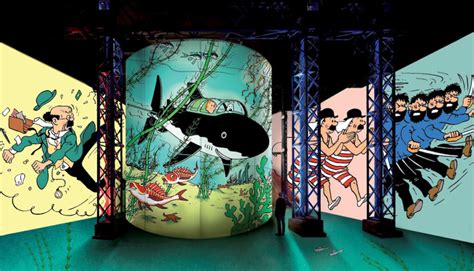 Une Nouvelle Exposition Immersive Sur Tintin Aux Bassins Des Lumi Res