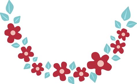 Flower Garland Borders Vector Images Over 7600