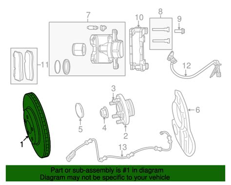 68368069aa Brake Rotor 2014 2021 Dodge Charger Mopar Parts Canada