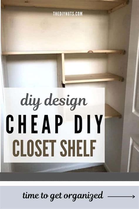 How to Build Easy Small Closet Shelves in a Weekend: DIY Closet ...